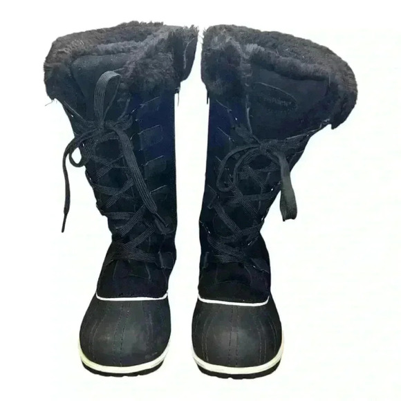 Comfortview Women's Wide Width The Eileen Waterproof Boot pre-loved Sz 7.5 black - Picture 5 of 10